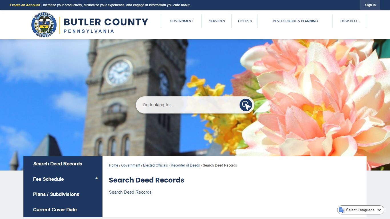Search Deed Records | Butler County, PA