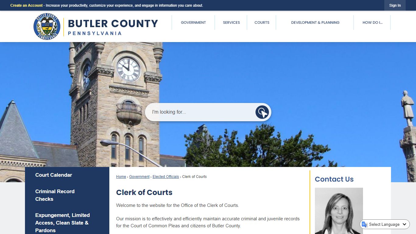 Clerk of Courts | Butler County, PA